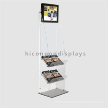 Custom 3-Tier 7 Inch Lcd Advertising Retail Store Book Promotional Vertical Digital Signage Display Stand